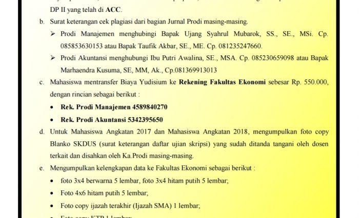 PEMBERITAHUAN UNTUK MAHASISWA SKIPSI 2021-2022